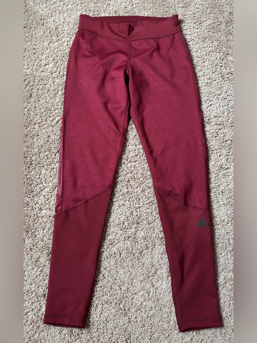 Adidas Women’s Maroon Athletic Leggings